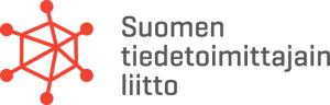 Suomen tiedetoimittajien liiton logo